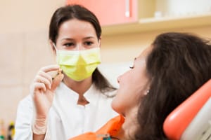 dentist with patient 